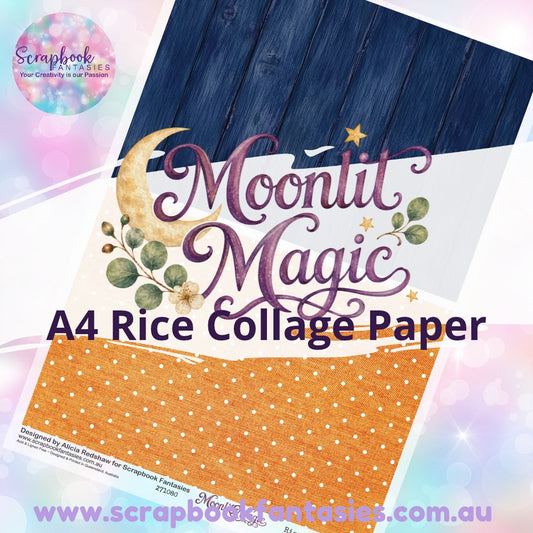 Moonlit Magic A4 Rice Collage Paper - Halves 4 271080