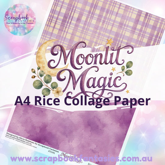 Moonlit Magic A4 Rice Collage Paper - Halves 5 271081