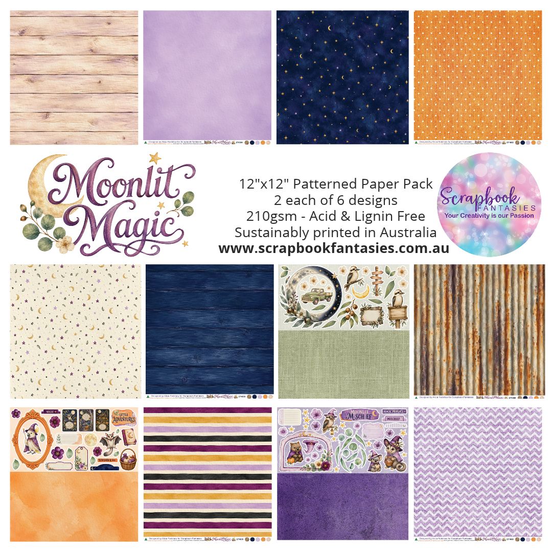 Moonlit Magic 12x12 Double-Sided Patterned Paper Pack 271000