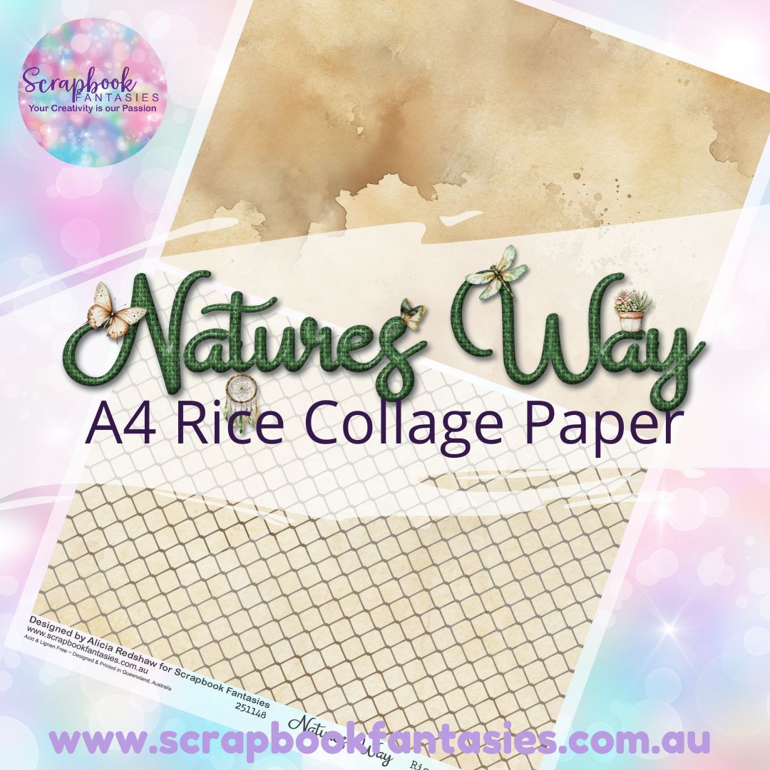 Natures Way A4 Rice Collage Paper - Halves 2 251148