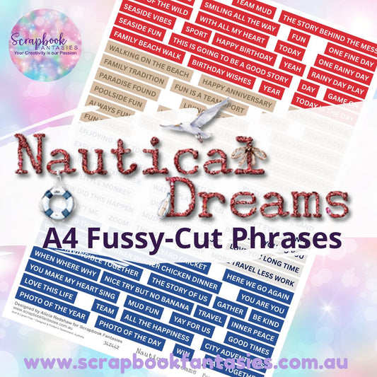 Nautical Dreams Colour Fussy-Cut Phrases 1 - 342442