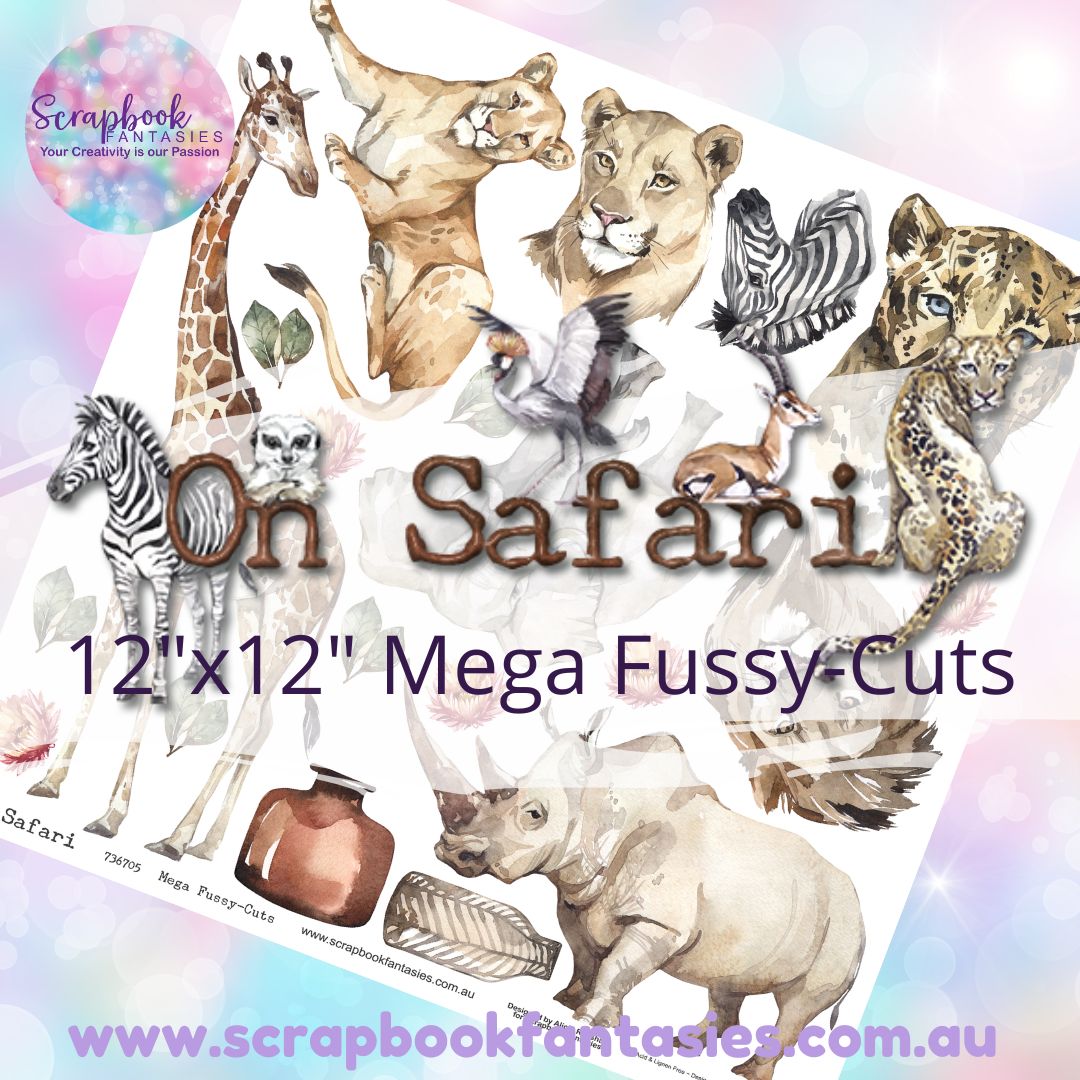On Safari 12"x12" Mega Fussy-Cuts Page - Animals 736705