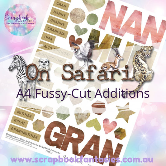 On Safari A4 Colour Fussy-Cut Additions - Mum Nan Gran 736733