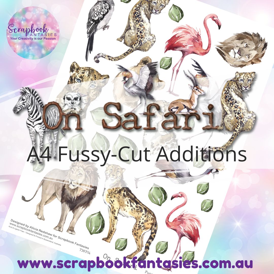 On Safari A4 Colour Fussy-Cut Additions  - Animals 1 736704