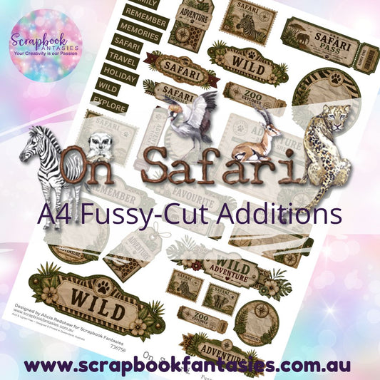 On Safari A4 Colour Fussy-Cut Additions - Ephemera 736758