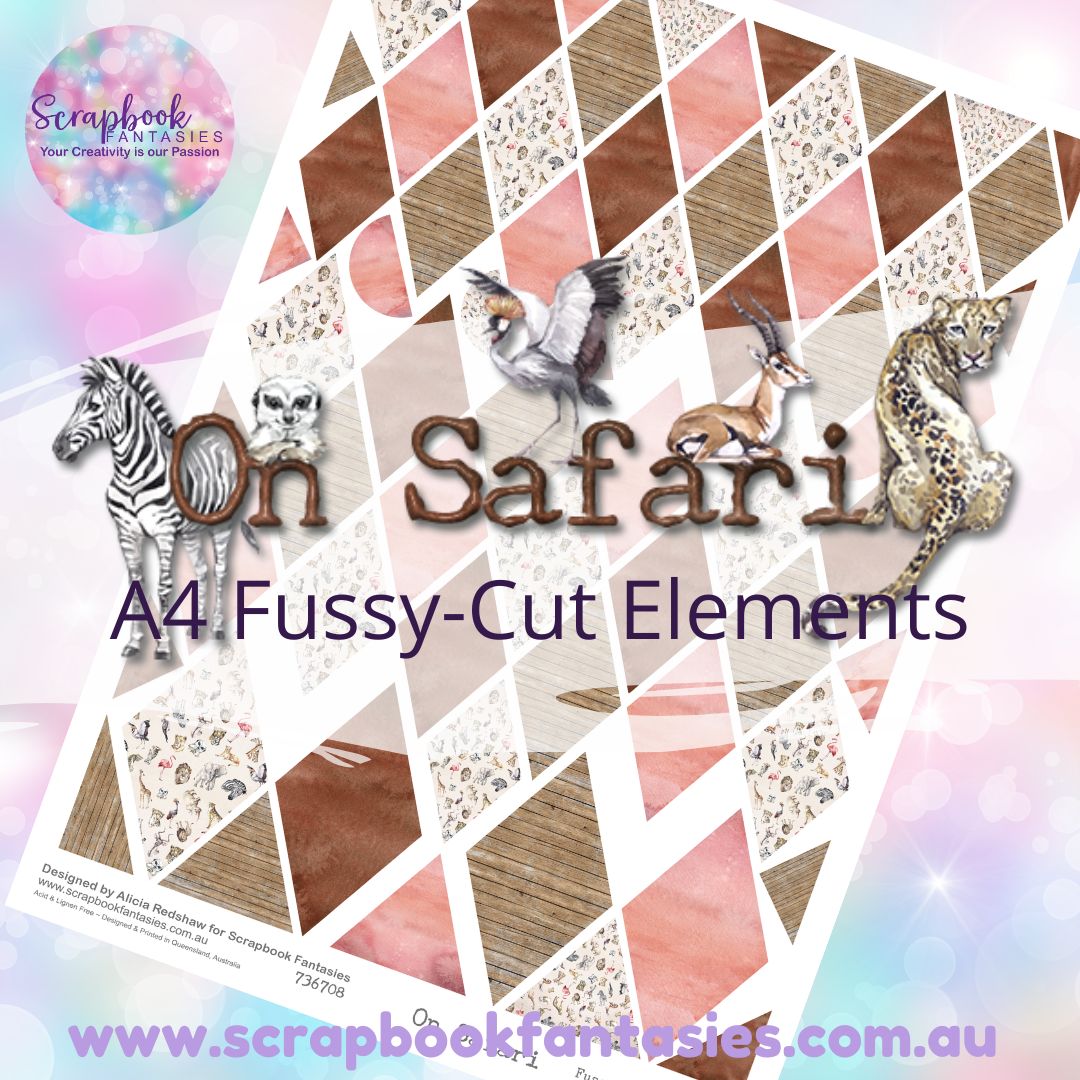 On Safari A4 Colour Fussy-Cut Elements - Diamonds 1 736708