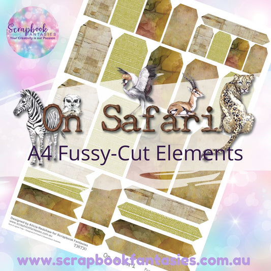 On Safari A4 Colour Fussy-Cut Elements - Tags and Tabs 2 736730