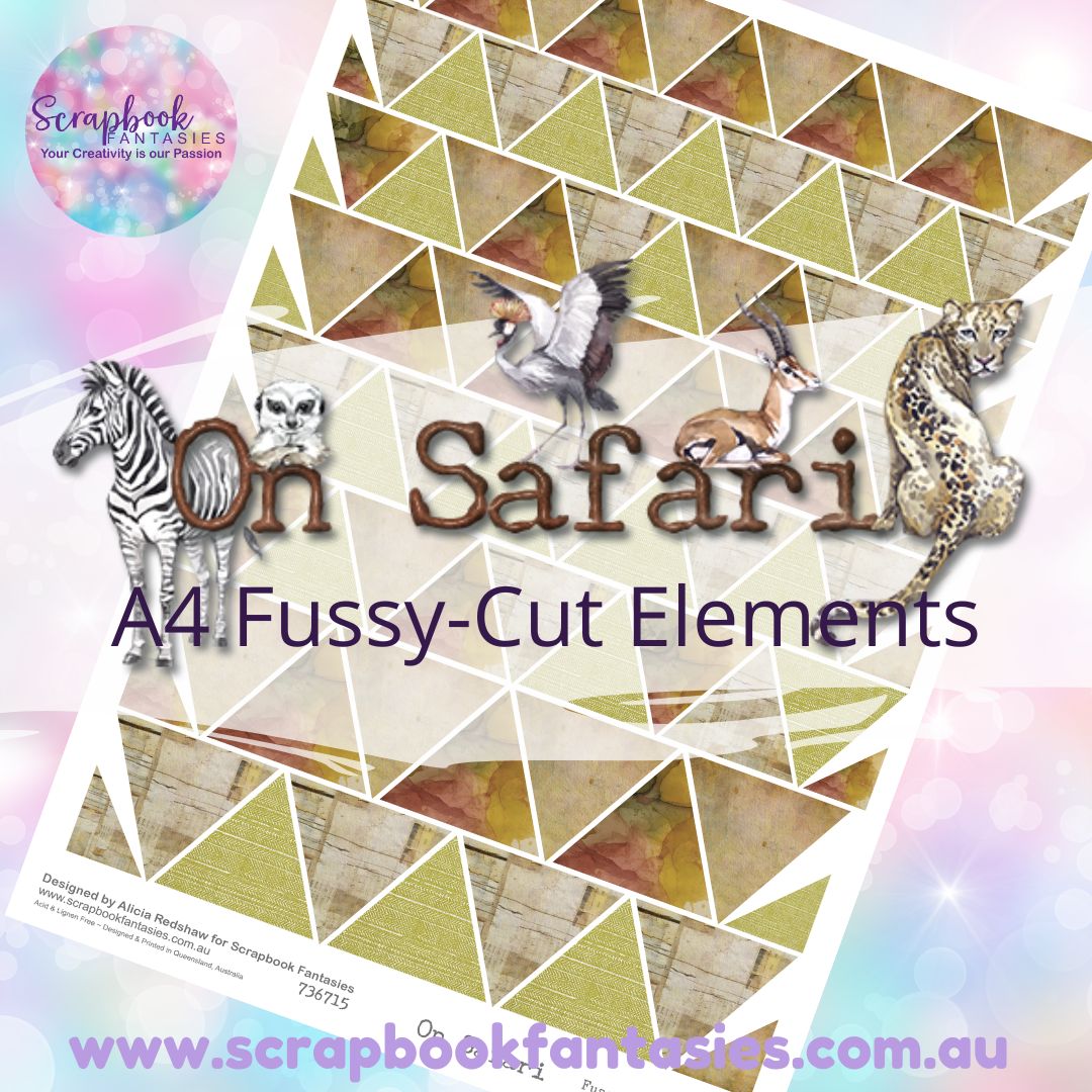 On Safari A4 Colour Fussy-Cut Elements - Triangles 2 736715