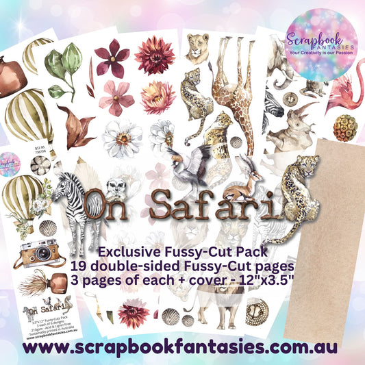 On Safari 12x3.5" Double-Sided Fussy-Cuts Pack - 19 pieces - 736706