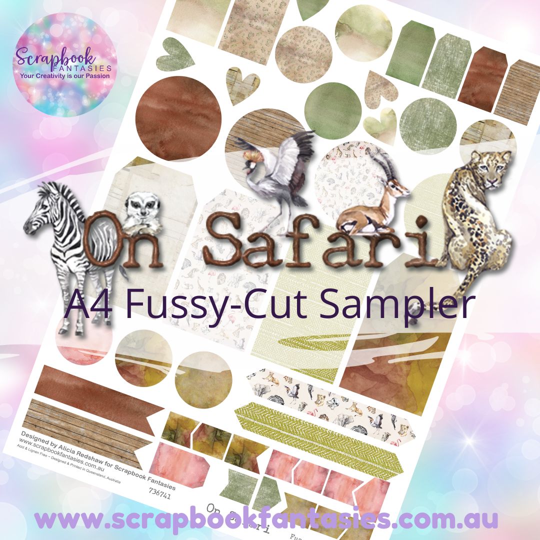 On Safari A4 Colour Fussy-Cut Sampler 2 - 736741