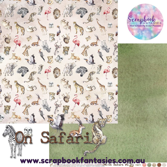 On Safari 12x12 Double-Sided Patterned Paper 1 - 73671