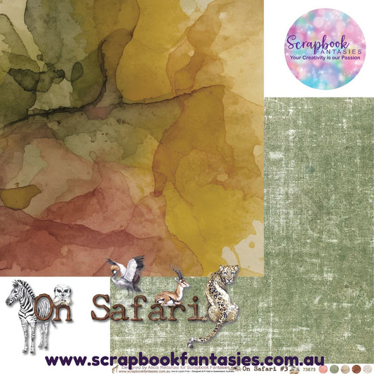 On Safari 12x12 Double-Sided Patterned Paper 3 - 73673