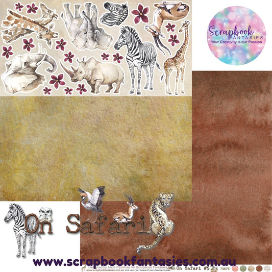 On Safari 12x12 Double-Sided Patterned Paper 5 - 73675