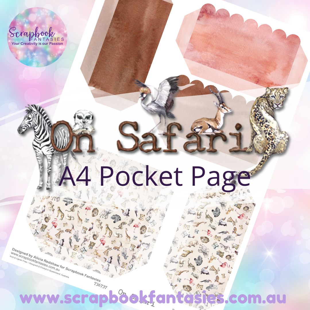 On Safari A4 Colour Pocket Page - Rectangles and Square 4 736737