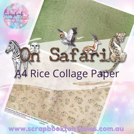 On Safari A4 Rice Collage Paper - Halves 2 736750