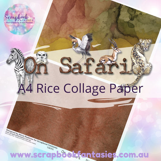 On Safari A4 Rice Collage Paper - Halves 3 736751