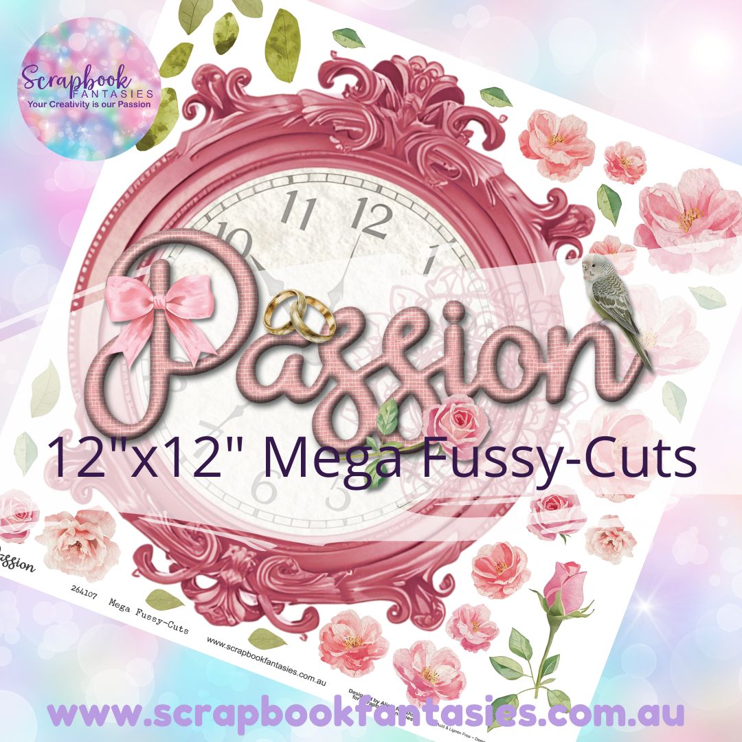 Passion 12"x12" Mega Fussy-Cuts Page - Clock and Frame 264107