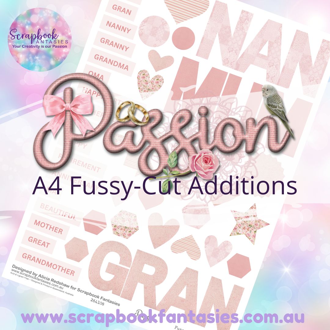Passion A4 Colour Fussy-Cut Additions - Mum Nan Gran 264108