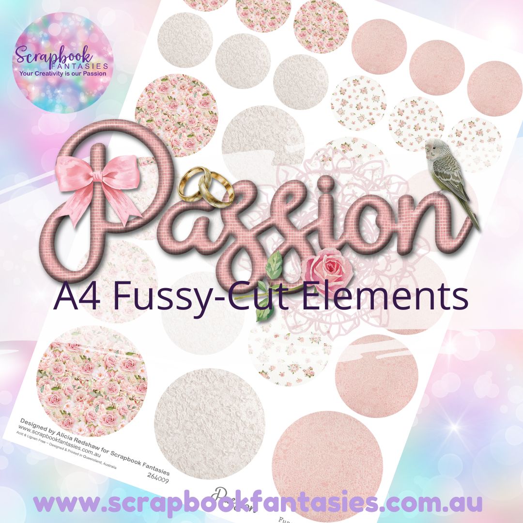 Passion A4 Colour Fussy-Cut Elements - Circles 2 264009