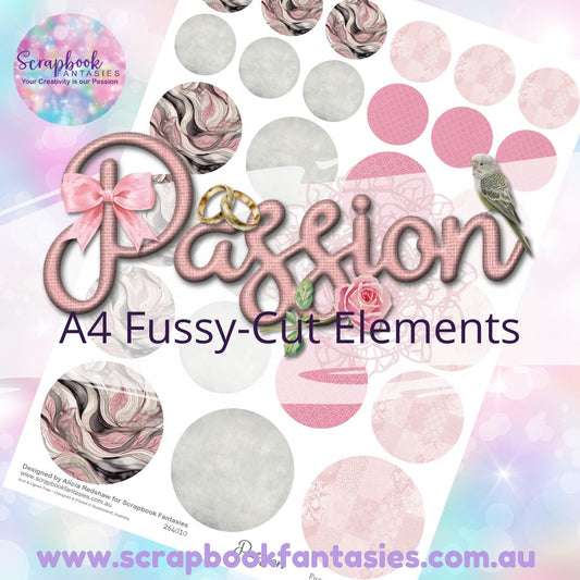 Passion A4 Colour Fussy-Cut Elements - Circles 3 264010