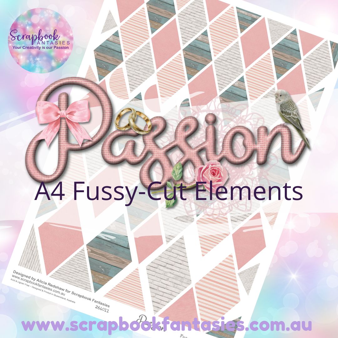 Passion A4 Colour Fussy-Cut Elements - Diamonds 1 264011