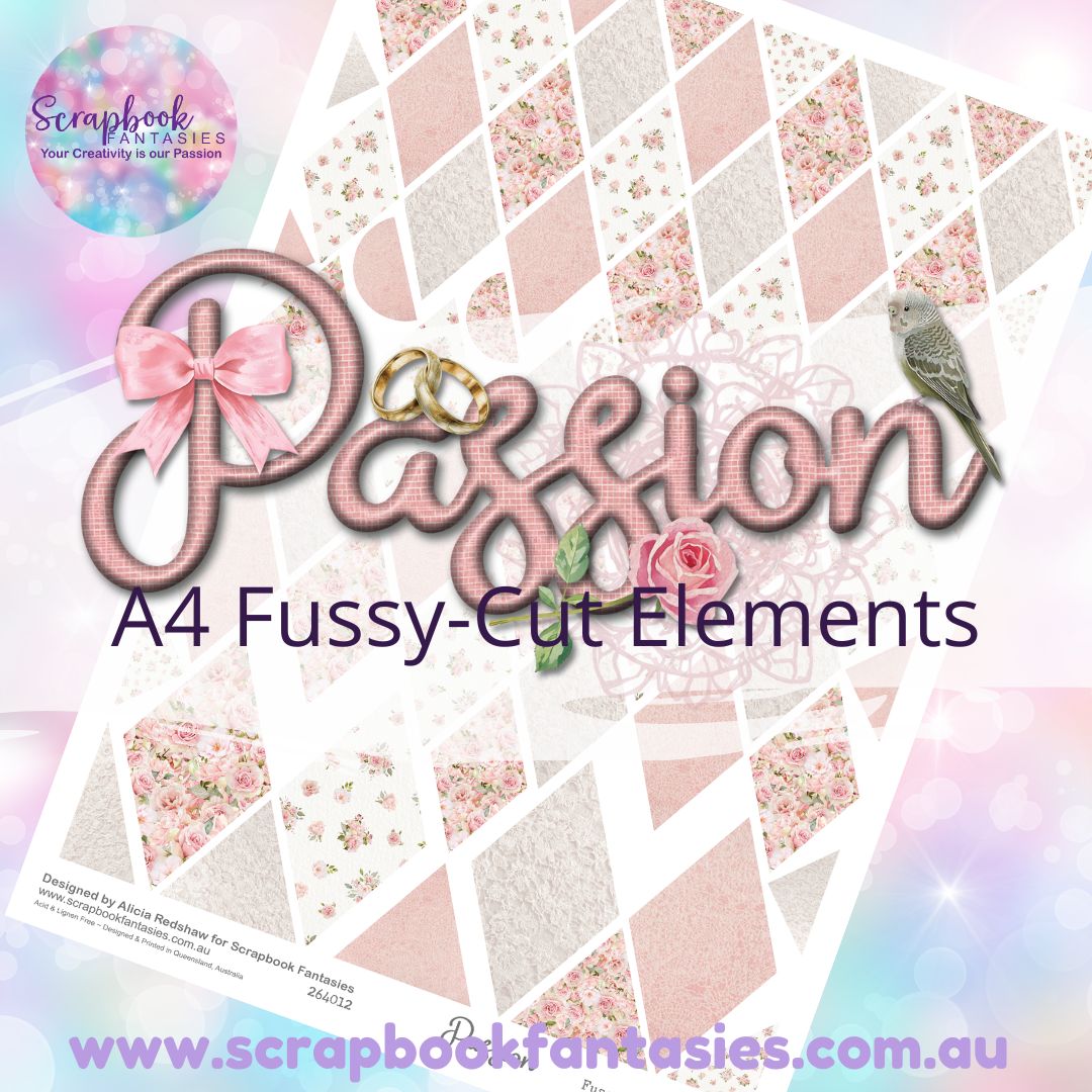 Passion A4 Colour Fussy-Cut Elements - Diamonds 2 264012