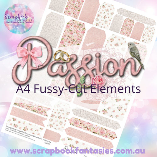 Passion A4 Colour Fussy-Cut Elements - Tags and Tabs 2 264031