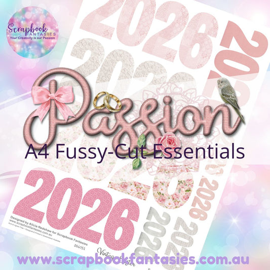 Passion A4 Colour Fussy-Cut Year - 2026 264051