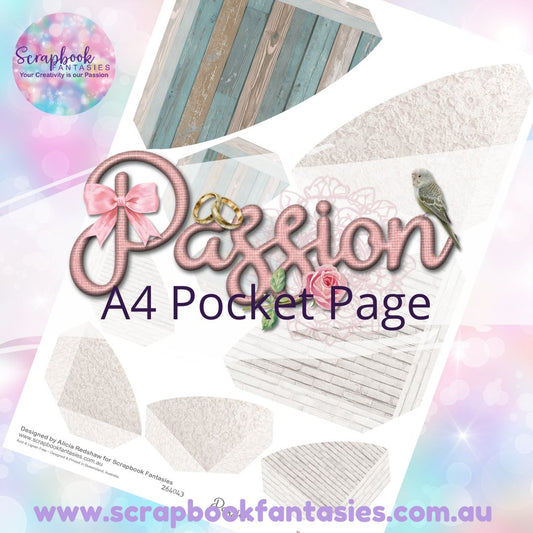 Passion A4 Colour Pocket Page - Rounded Corners 1 264043