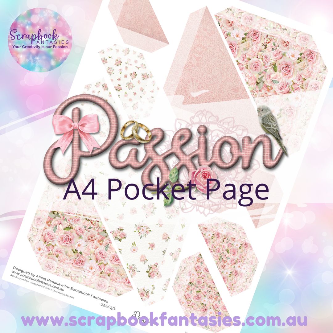 Passion A4 Colour Pocket Page - Straight Corners 2 264040