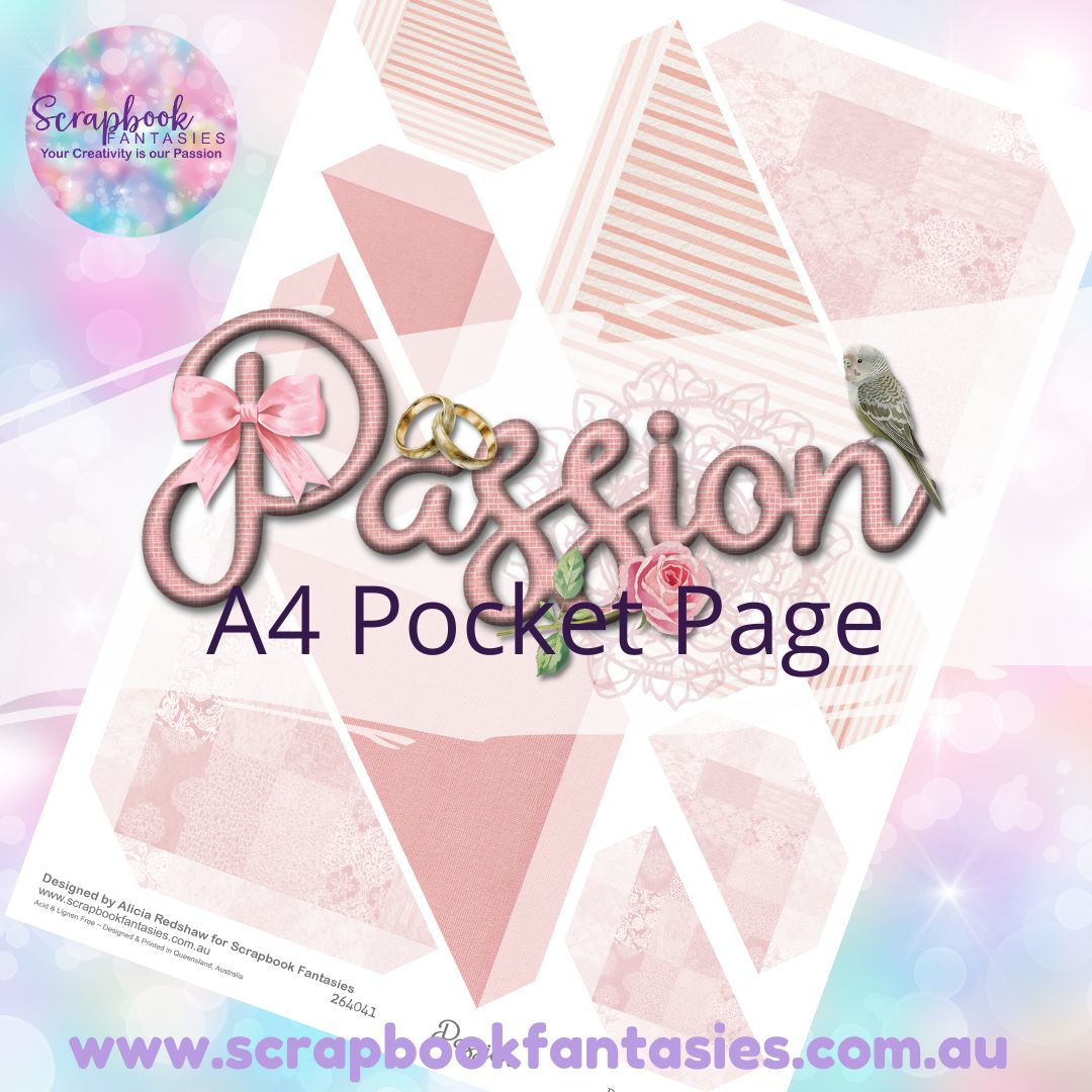 Passion A4 Colour Pocket Page - Straight Corners 3 264041