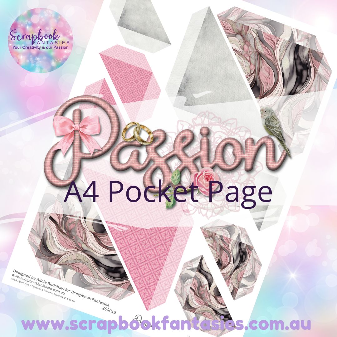 Passion A4 Colour Pocket Page - Straight Corners 4 264042