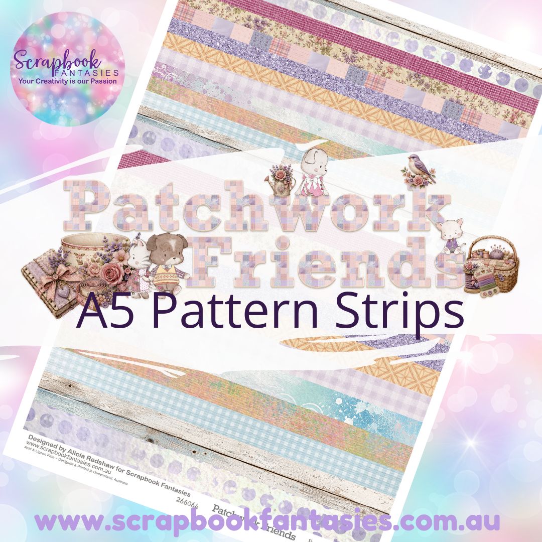 Patchwork Friends A5 Colour Pattern Strips 266064