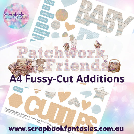 Patchwork Friends A4 Colour Fussy-Cut Additions - Baby Bub Cuddles 266066