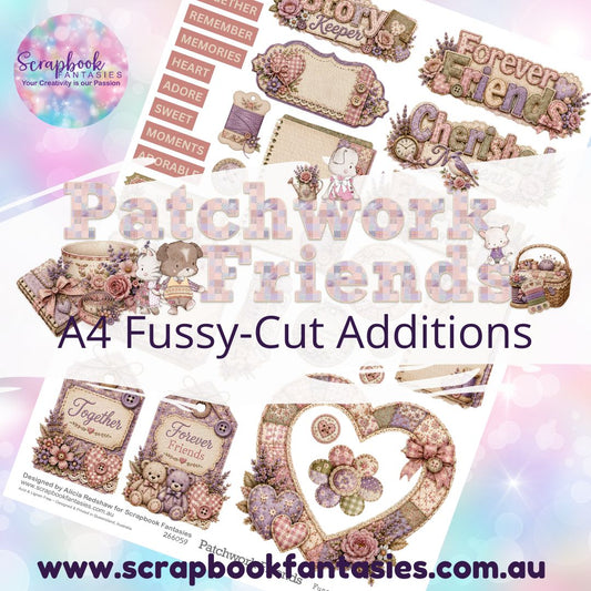 Patchwork Friends A4 Colour Fussy-Cut Additions - Journal Cards 2 266059