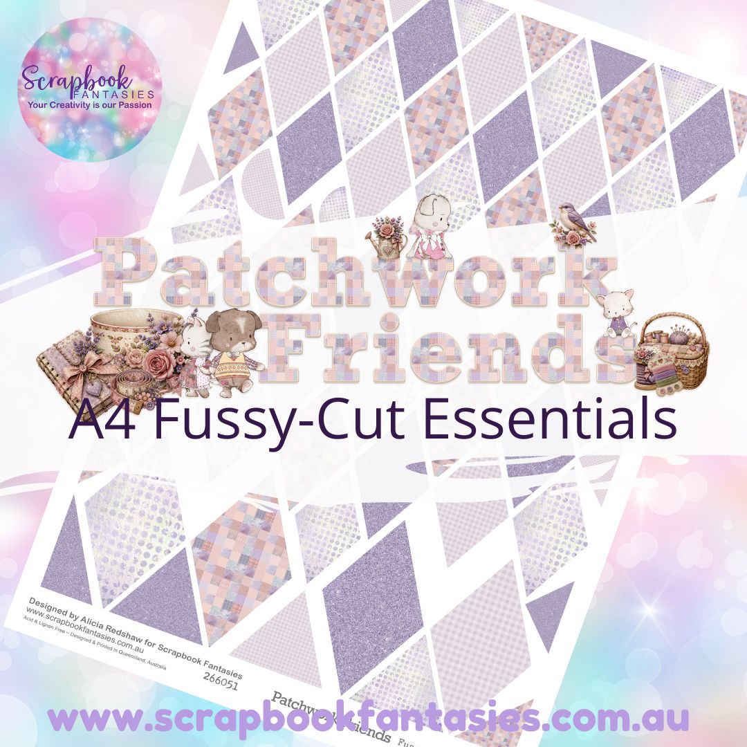 Patchwork Friends A4 Colour Fussy-Cut Elements - Diamonds 1 266051