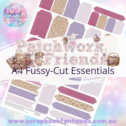 Patchwork Friends A4 Colour Fussy-Cut Elements - Tags and Tabs 2 266027