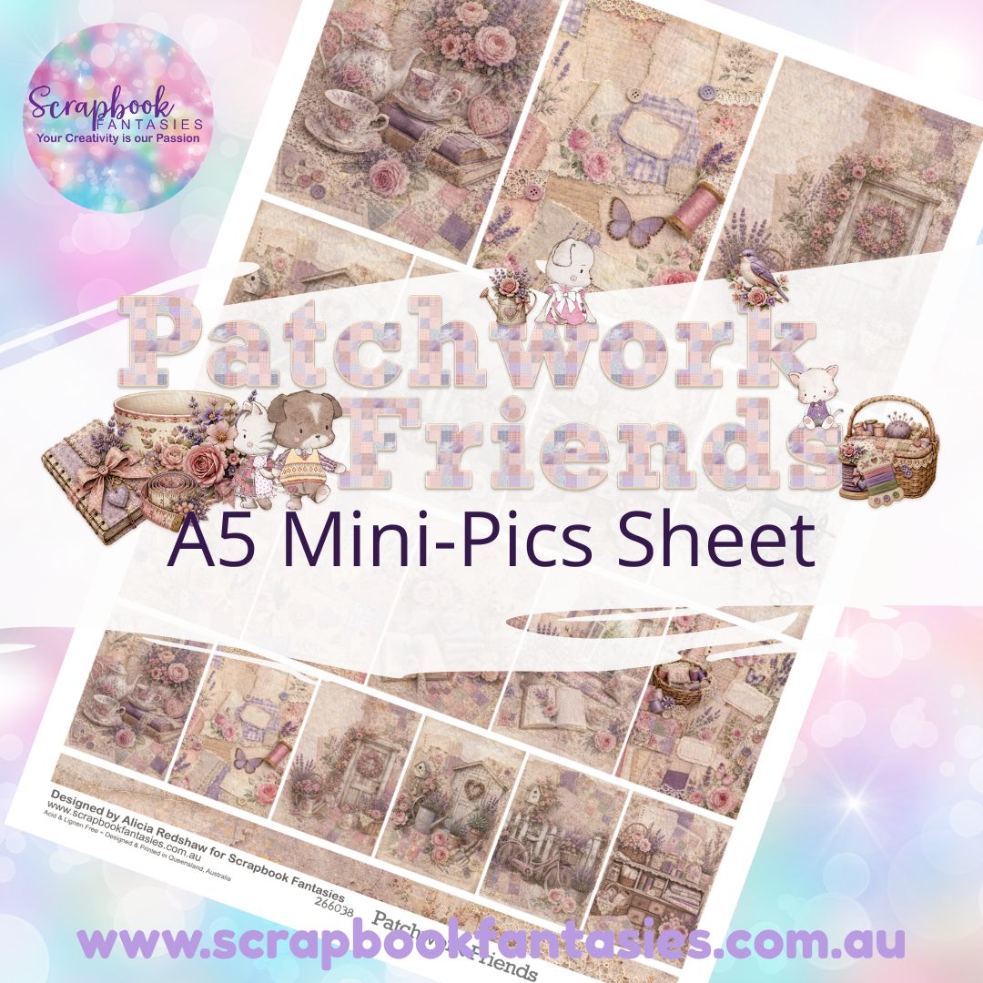 Patchwork Friends A5 Mini-Pics Sheet 266038