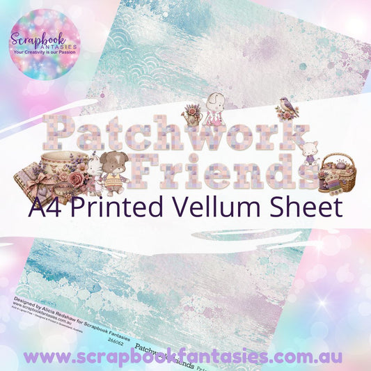 Patchwork Friends A4 Printed Vellum Sheet - Collage 266062