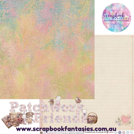 Patchwork Friends 12x12 Double-Sided Patterned Paper 3 - 266003