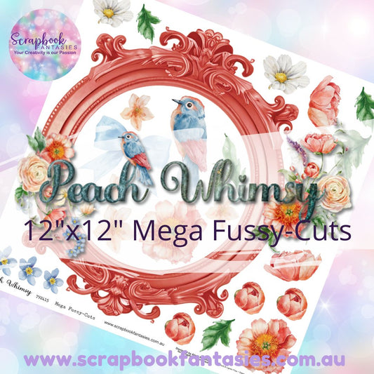 Peach Whimsy 12"x12" Mega Fussy-Cuts Page - Peach Frame 792415