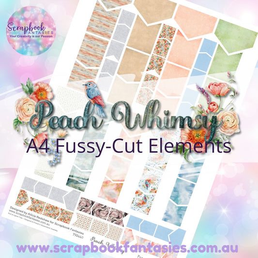 Peach Whimsy Colour Fussy-Cut Elements - Flags & Banners 792440