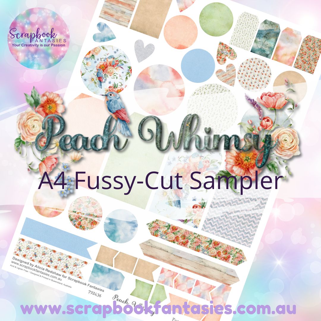 Peach Whimsy A4 Colour Fussy-Cut Sampler 3 - 792436