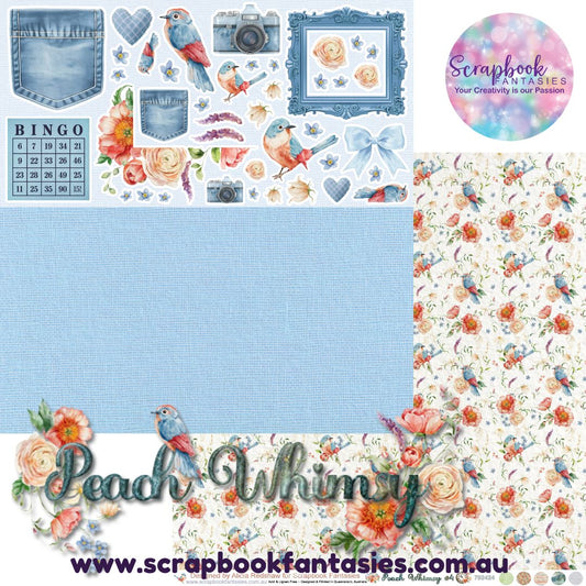 Peach Whimsy 12x12 Double-Sided Patterned Paper 4 - 792424
