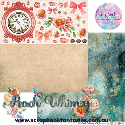 Peach Whimsy 12x12 Double-Sided Patterned Paper 5 - 792425