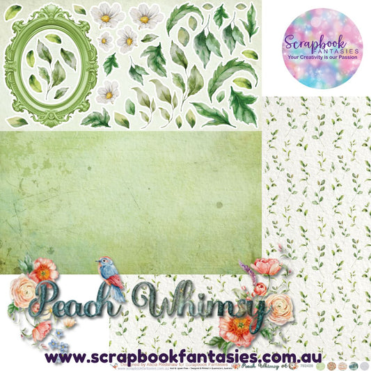 Peach Whimsy 12x12 Double-Sided Patterned Paper 6 - 792426