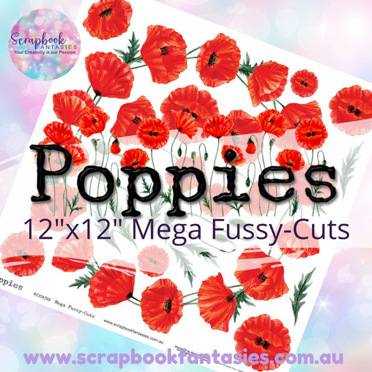 Poppies 12"x12" Mega Fussy-Cuts Page - Wreath 87376722