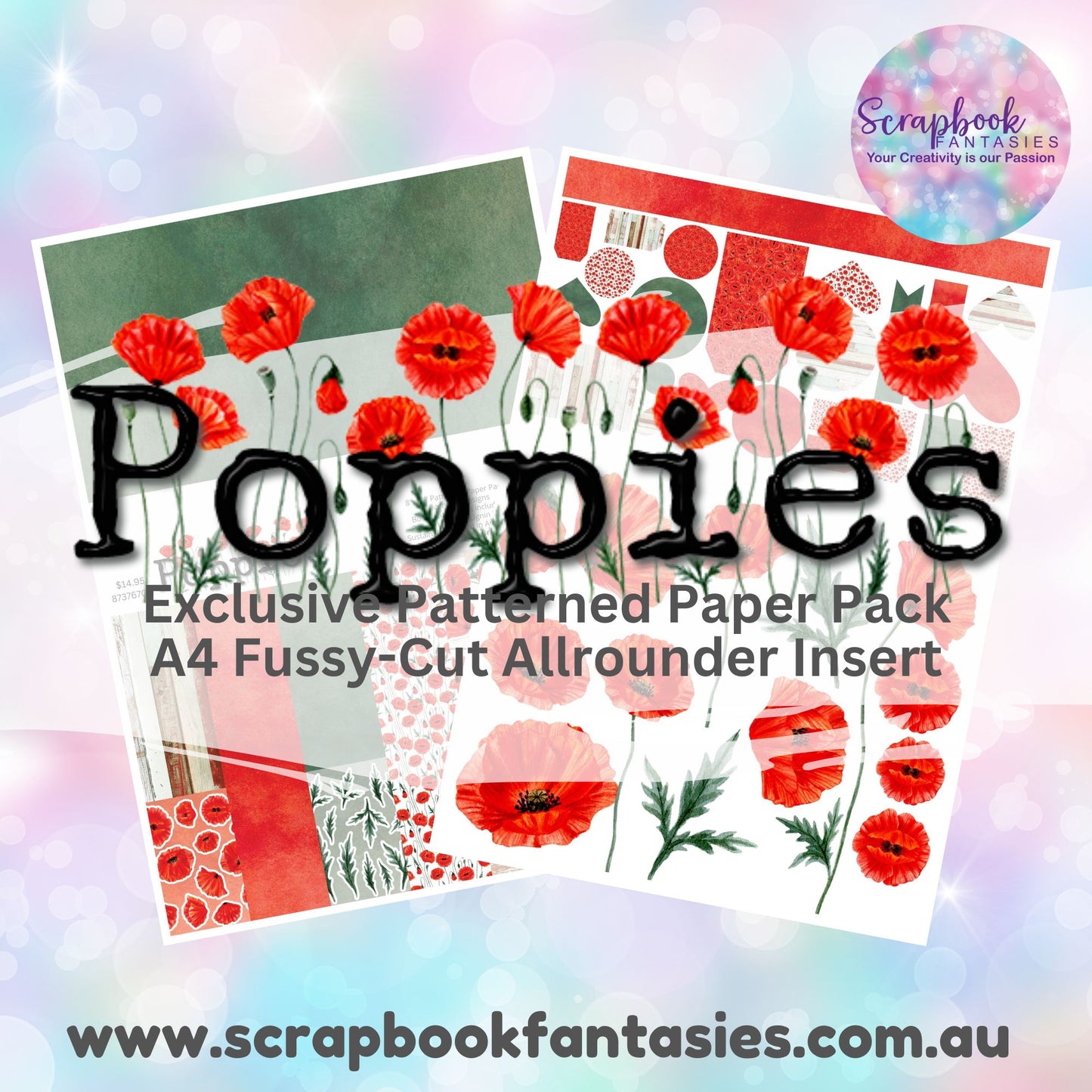 Poppies 8"x11" Double-Sided Patterned Paper Pack - 87376700