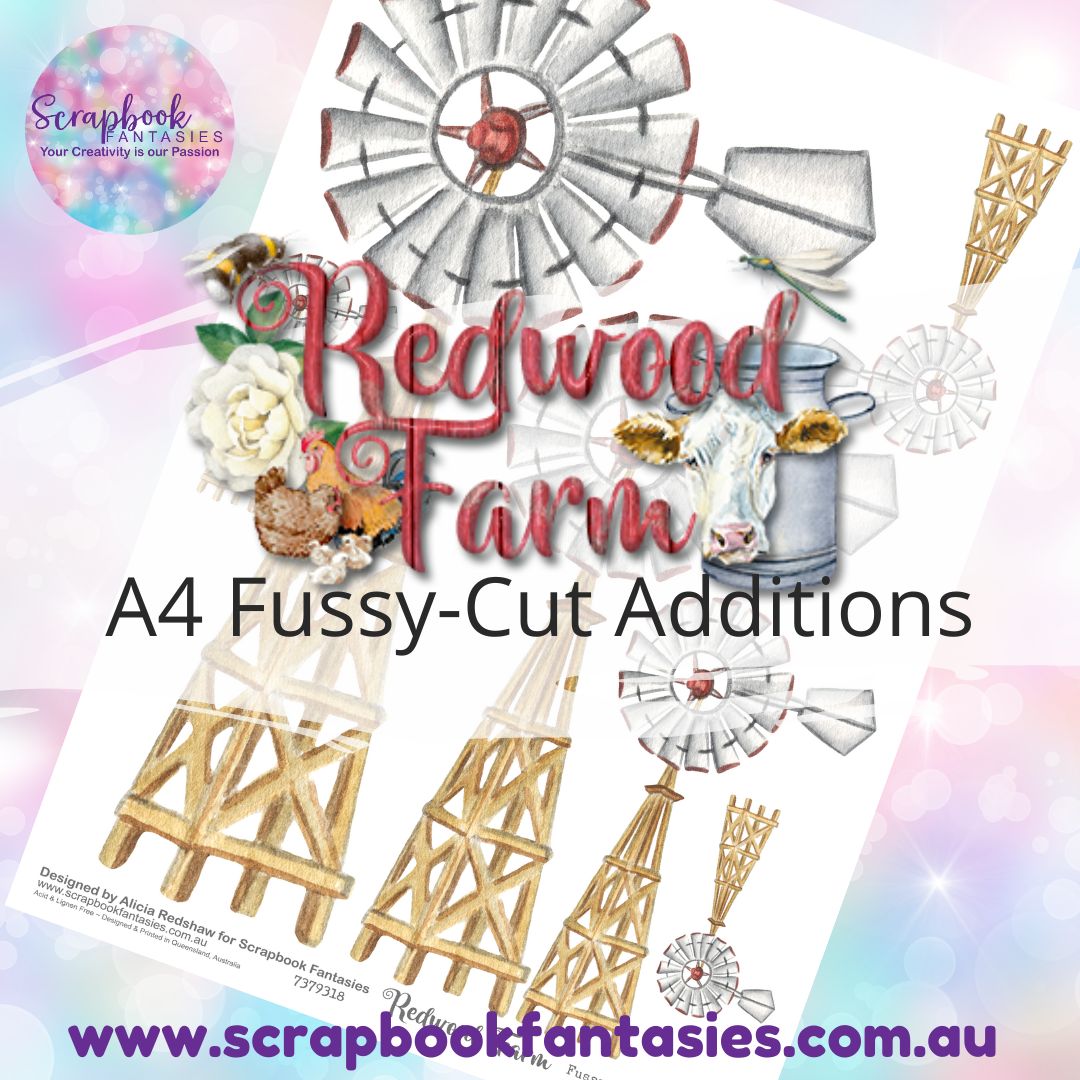 Redwood Farm A4 Colour Fussy-Cut Additions - Windmills 7379318