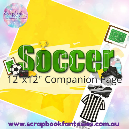 Soccer 12"x12" Single-sided Companion Page - Yellow Star 250403